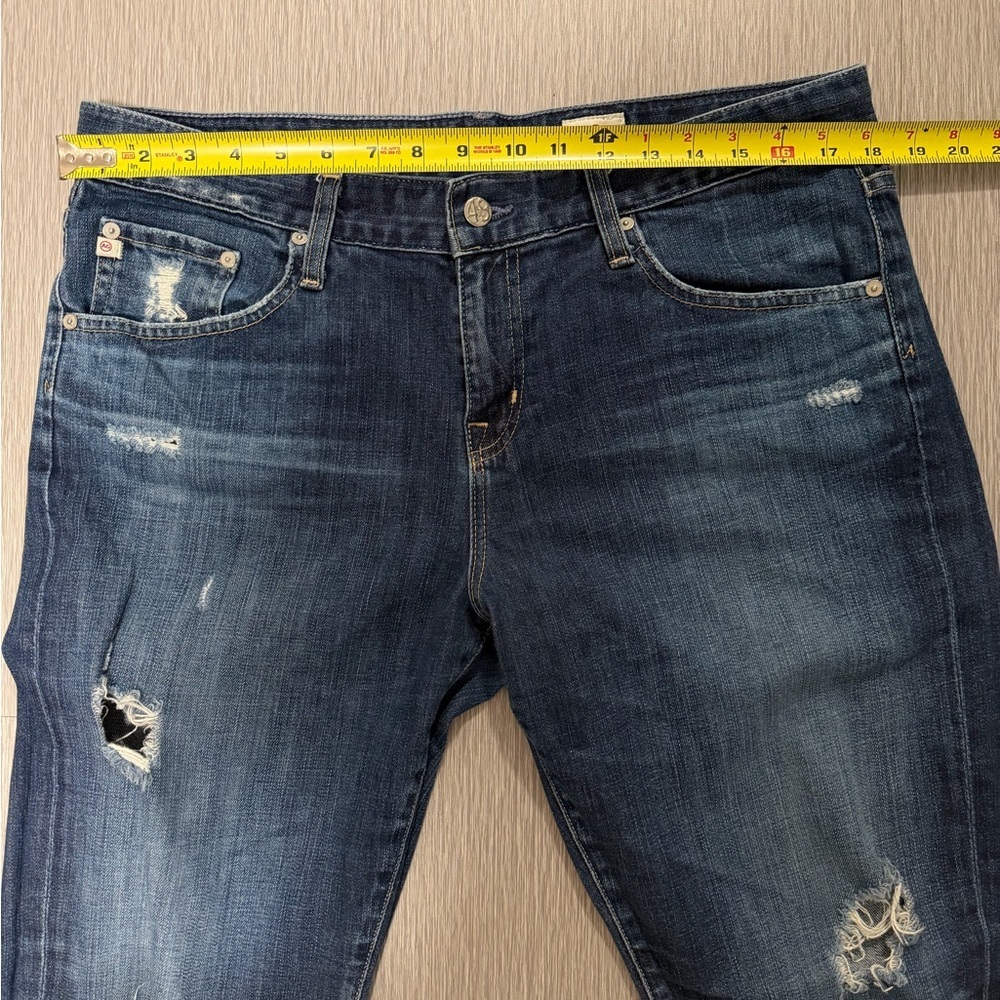 Adriano Goldschmied The Ex-Boyfriend Slouchy Slim Blue Jeans Distressed
Women 32 - Picture 13 of 15